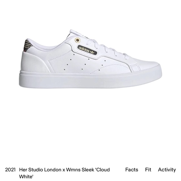 ADIDAS X HER Studio London Sleek White Cloud Sneakers Sz 10 Excellent Condition - Picture 1 of 12